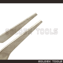 Load image into Gallery viewer, 5.5" Stainless AA Steel Cross Lock Gourd Shape Spring Tweezer With Serrated Tip Soldering Jewellery Hand Tools
