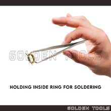 Load image into Gallery viewer, Ring Holding Soldering Tweezer Cincin DIY Art Handicraft Tools
