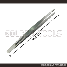Load image into Gallery viewer, 6" Tweezer With Slide Locking With Blunt Tip For Holding Jewellery DIY Repairing Hand Tools

