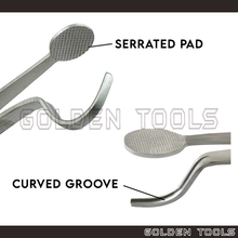 Load image into Gallery viewer, Head and Shank Tweezer With Lock Ring Holding Cincin DIY Handicraft Holding Tools
