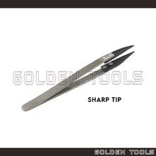 Load image into Gallery viewer, 5" Stainless Steel Non-magnetic Tweezer Blunt/ Sharp Tip Soldering Jewellery Tools
