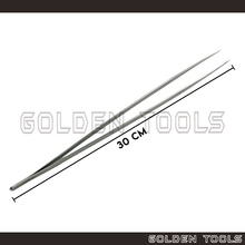 Load image into Gallery viewer, 12" Stainless Steel Non-magnetic Thin SS Tweezer Holding Tools Jewellery Tools Engineering Tools Hobby Watch Repair
