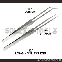 Load image into Gallery viewer, 12" Long Nose Tweezer Holding Tools Jewellery Tools Engineering Tools Hobby Watch Repair
