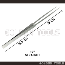 Load image into Gallery viewer, 12" Long Nose Tweezer Holding Tools Jewellery Tools Engineering Tools Hobby Watch Repair
