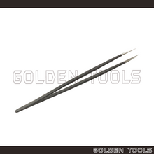Load image into Gallery viewer, 5.5" Anti-Static Non-magnetic SS Tweezer With Straight Smooth Tip Jewelry Precision Electronic ESD Holding Tools
