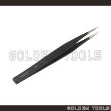 Load image into Gallery viewer, 5" Anti-Static Non-magnetic AA Tweezer With Straight Smooth Tip Jewelry Precision Electronic ESD Holding Tools
