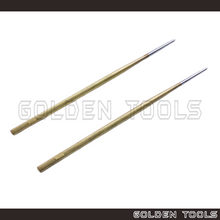 Load image into Gallery viewer, YCW Premium Hardened Steel Burnisher Round Triangle With Brass Handle Wax Clay PMC Work Jewellery Casting Polishing Tool
