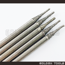 Load image into Gallery viewer, Round Head Cone Shape Diamond Burs With 2.35mm Shank Swiss Burs Drill High Speed Handpiece Dental Tool Jewellery
