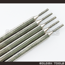 Load image into Gallery viewer, 1.3mm Cylinder Shape Diamond Burs With 2.35mm Shank Swiss Burs Drill High Speed Handpiece Dental Tools Jewellery Tools
