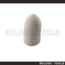 Load image into Gallery viewer, 15mm / 16mm / 20mm / 25mm Unmounted Solid White Felt Cone Bob Jewellery Polishing Buff Dental Metal Polishing Tools
