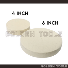 Load image into Gallery viewer, Solid Buff Felt Wheel For Polishing Pad for Bench Grinder Jewellery Metal Dental Finishing Polishing
