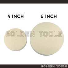 Load image into Gallery viewer, Solid Buff Felt Wheel For Polishing Pad for Bench Grinder Jewellery Metal Dental Finishing Polishing
