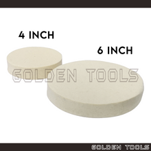 Load image into Gallery viewer, Solid Buff Felt Wheel For Polishing Pad for Bench Grinder Jewellery Metal Dental Finishing Polishing

