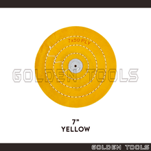 Load image into Gallery viewer, 50 Ply Stitched / Unstitched Disk Cloth Polishing Buff Wheel Leather Center Jewellery Polishing Metal Polishing Tools
