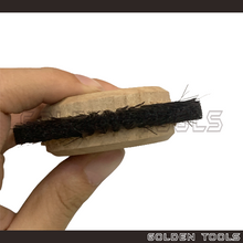 Load image into Gallery viewer, 7cm 2 Row Wood Hub Polishing Wheel Brush For Polishing Jewellery Metal Works Cleaning Dental Tools
