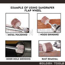 Load image into Gallery viewer, Sandpaper Flap Wheel Sanding Wheel Metal Wood Polishing Grinding Cleaning Tools
