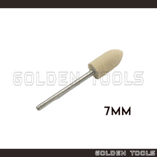 Load image into Gallery viewer, 7mm Polishing Bob Buff Wheel Mounted Points Jewellery Metal Polish Dental Polishing Kain Kilat
