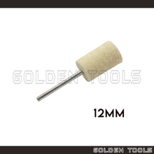 Load image into Gallery viewer, 12mm Polishing Bob Buff Wheel Mounted Cylindrical Jewellery Metal Polish Dental Polishing Kain Kilat
