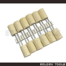 Load image into Gallery viewer, 12mm Polishing Bob Buff Wheel Mounted Cylindrical Jewellery Metal Polish Dental Polishing Kain Kilat
