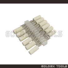 Load image into Gallery viewer, 6mm Polishing Bob Buff Wheel Mounted Cylindrical Jewellery Metal Polish Dental Polishing Kain Kilat
