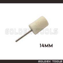 Load image into Gallery viewer, 14mm Polishing Bob Buff Wheel Mounted Cylindrical Jewellery Metal Polish Dental Polishing Kain Kilat
