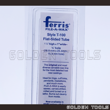 Load image into Gallery viewer, Ferris T100 Blue/Green Flat-Sided Tube Wax Ring Tube Carving Tools Lost Wax Casting Jewellery Casting Investment Casting
