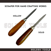 Load image into Gallery viewer, Scraper Hollow Solid Triangle Blade Metal Scraper Hand Crafting Use Sculpting DIY Craft
