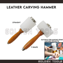 Load image into Gallery viewer, Leather Carving Craft Hammer Mallet Maul DIY Crafting Workshop Tools
