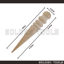 Load image into Gallery viewer, Wood Burnisher for Leather Edge Smoothen Wood Slicker DIY Workshop Crafting Tool
