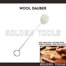 Load image into Gallery viewer, Wool Dauber for DIY Leather Dye Applicator Ball Brush Craft Dye Oil Glue Edge Surface Finishing
