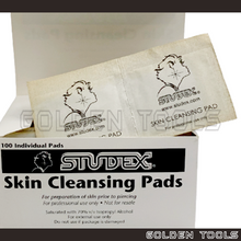Load image into Gallery viewer, Studex 100 pcs Skin Cleansing Pads Sanitise Pad For Preparation Of Skin Prior To Piercing Cleaning Tools Jewellery Tools
