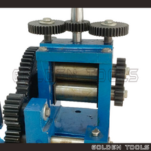 Load image into Gallery viewer, 7 Rollers Manual Hand Rolling Mill For Wire, Flat Sheet Plate And Half Round Jewellery Casting Shaping Mesin Gelek
