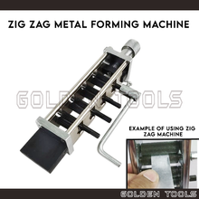Load image into Gallery viewer, Manual Zig Zag Metal Fromer Soft Metal Sheet Shaping Rolling Mill Tool

