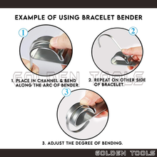 Load image into Gallery viewer, Bracelet Bending Bar Kit Bracelet Bangle DIY Making Cuff Bracelet Bending Metal Tools
