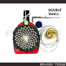 Load image into Gallery viewer, TSK Air Bellow Soldering Double Pipe Small Set Semawar Set Soldering Tools Jewellery Welding Casting
