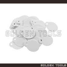 Load image into Gallery viewer, ± 100 Pcs Oval Price Blank Paper Tag Emas Label DIY Thank You Doorgift Party Wedding Kahwin Tag
