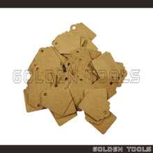 Load image into Gallery viewer, ± 100 Pcs Rectangular Price Blank Paper Tag Emas Label DIY Thank You Doorgift Party Wedding Kahwin Tag
