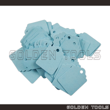 Load image into Gallery viewer, ± 100 Pcs Rectangular Price Blank Paper Tag Emas Label DIY Thank You Doorgift Party Wedding Kahwin Tag
