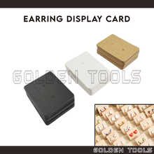 Load image into Gallery viewer, Display Earring Ear Studs Holder Hang Hanging Kraft Paper Tag Accessories Display Bazaar Tanda Harga
