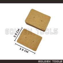 Load image into Gallery viewer, Display Earring Ear Studs Holder Hang Hanging Kraft Paper Tag Accessories Display Bazaar Tanda Harga
