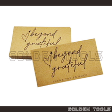 Load image into Gallery viewer, Kraft Paper Thank You Card Business Use Handmade Gift Decoration Card Appreciation Card
