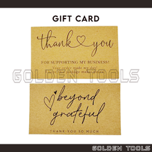 Load image into Gallery viewer, Kraft Paper Thank You Card Business Use Handmade Gift Decoration Card Appreciation Card
