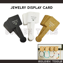 Load image into Gallery viewer, Display Hair Rubber band Scrunchies Bracelet Ring Holder Hang Hanging Paper Tag Accessories Display Bazaar Tanda Harga
