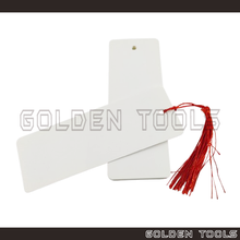 Load image into Gallery viewer, Blank Bookmark Tag with Tassels Student Writable DIY Handicraft Cardboard Bookmarks Set
