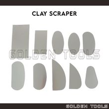 Load image into Gallery viewer, Clay Scraper Serrated Scrapper Pottery Polymer Tools Sculpture Ceramic Modelling Scraper Texture Making DIY Craft
