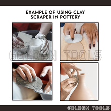 Load image into Gallery viewer, Clay Scraper Serrated Scrapper Pottery Polymer Tools Sculpture Ceramic Modelling Scraper Texture Making DIY Craft

